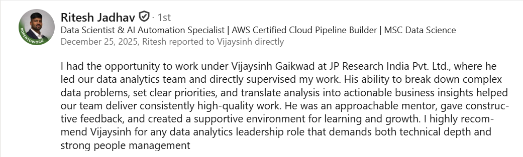 LinkedIn Feedback 1